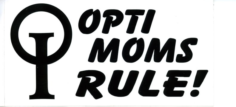 Opti Moms Rule Decal
